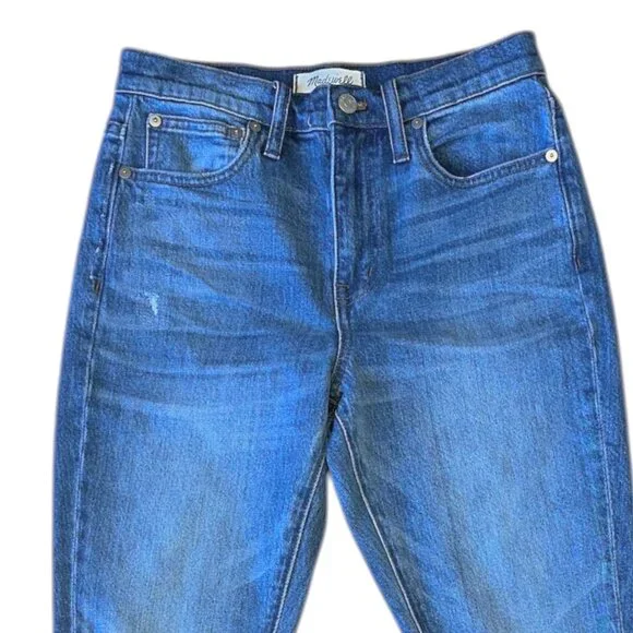 Madewell the high rise slim crop boyjean knee rip edition - Picture 7 of 10